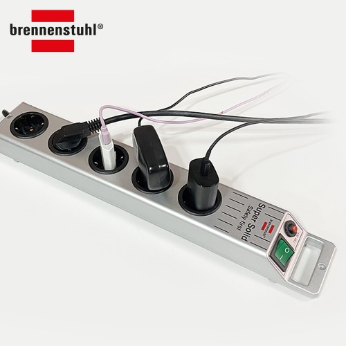 Brennenstuhl 독일 브레넨스툴 수퍼솔리드 5구 콘센트 고강도 안전 접지 멀티탭 2.5m