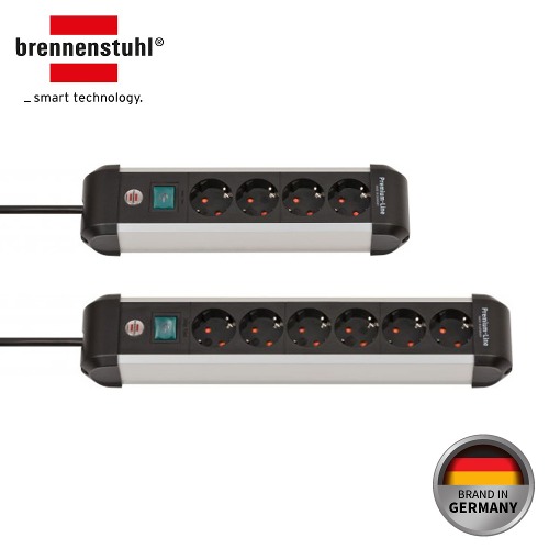 Brennenstuhl 독일 브레넨스툴 프리미엄 알루 고강도 안전 멀티탭 4구 6구 BAL-XBK