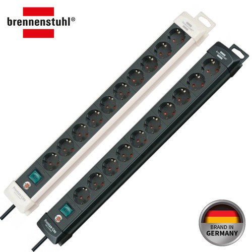 Brennenstuhl 독일 브레넨스툴 프리미엄 고강도 안전 멀티탭 10구 블랙 BPL-10